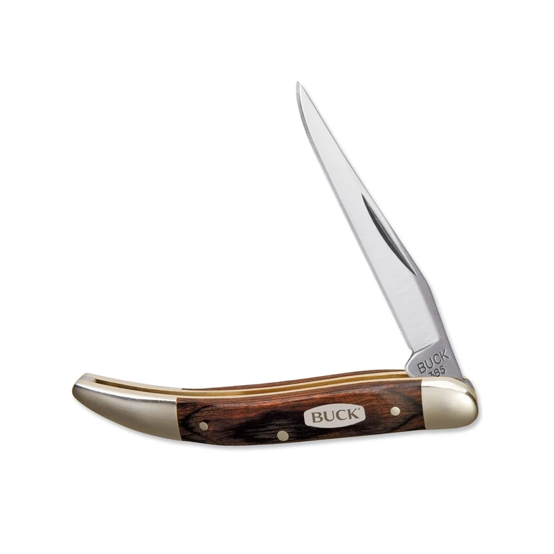 Toothpick Folding Pocket Knife 3 In. 420j2 Stainless Steel Brown Handle