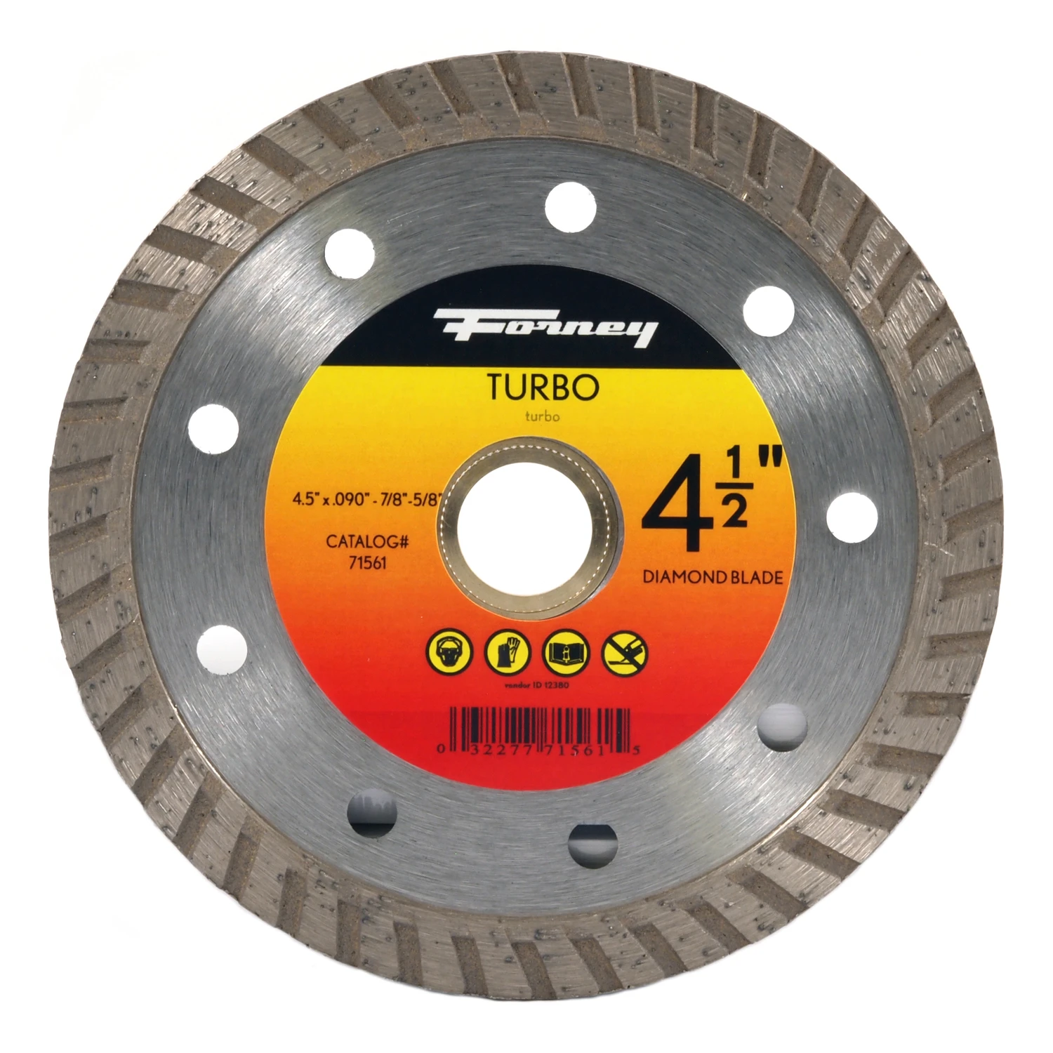 Turbo 4-1/2 In. Diamond Continuous Rim Circular Saw Blade 7/8 In. Arbor