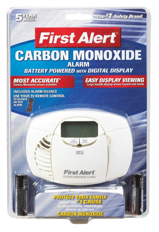 Co410 Battery-powered Carbon Monoxide Alarm With Digital Display