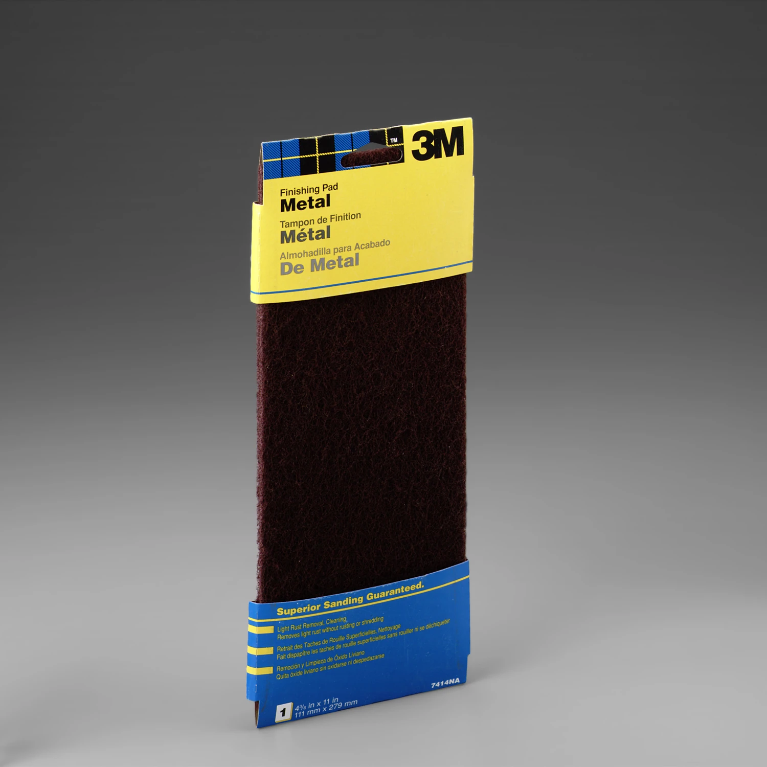 Metal Finishing Pad 4.5 Inches by 11 Inches for Surface Preparation and Polishing