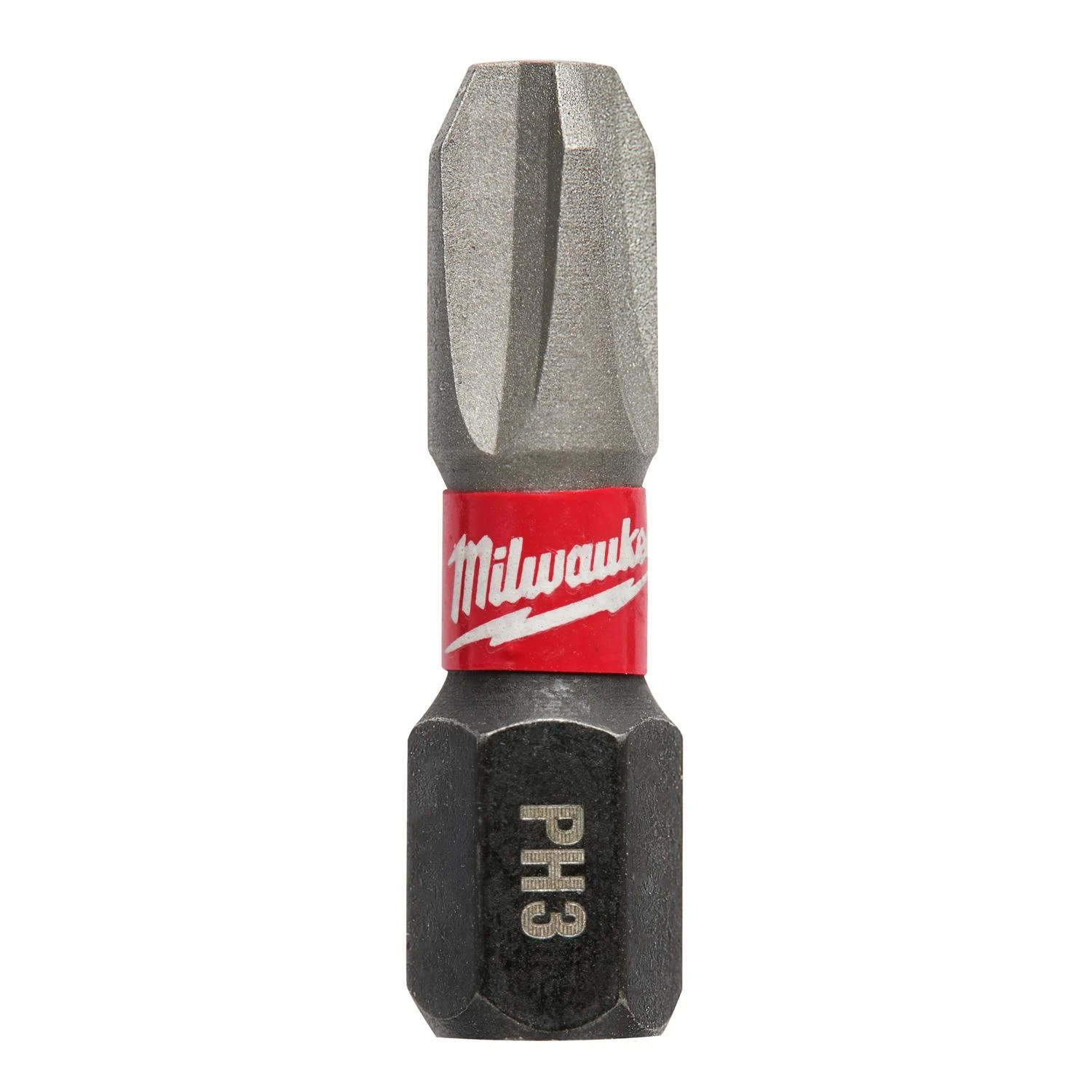 Milwaukee SHOCKWAVE #3 Phillips 1 In. Insert Impact Screwdriver Bit (2-Pack)