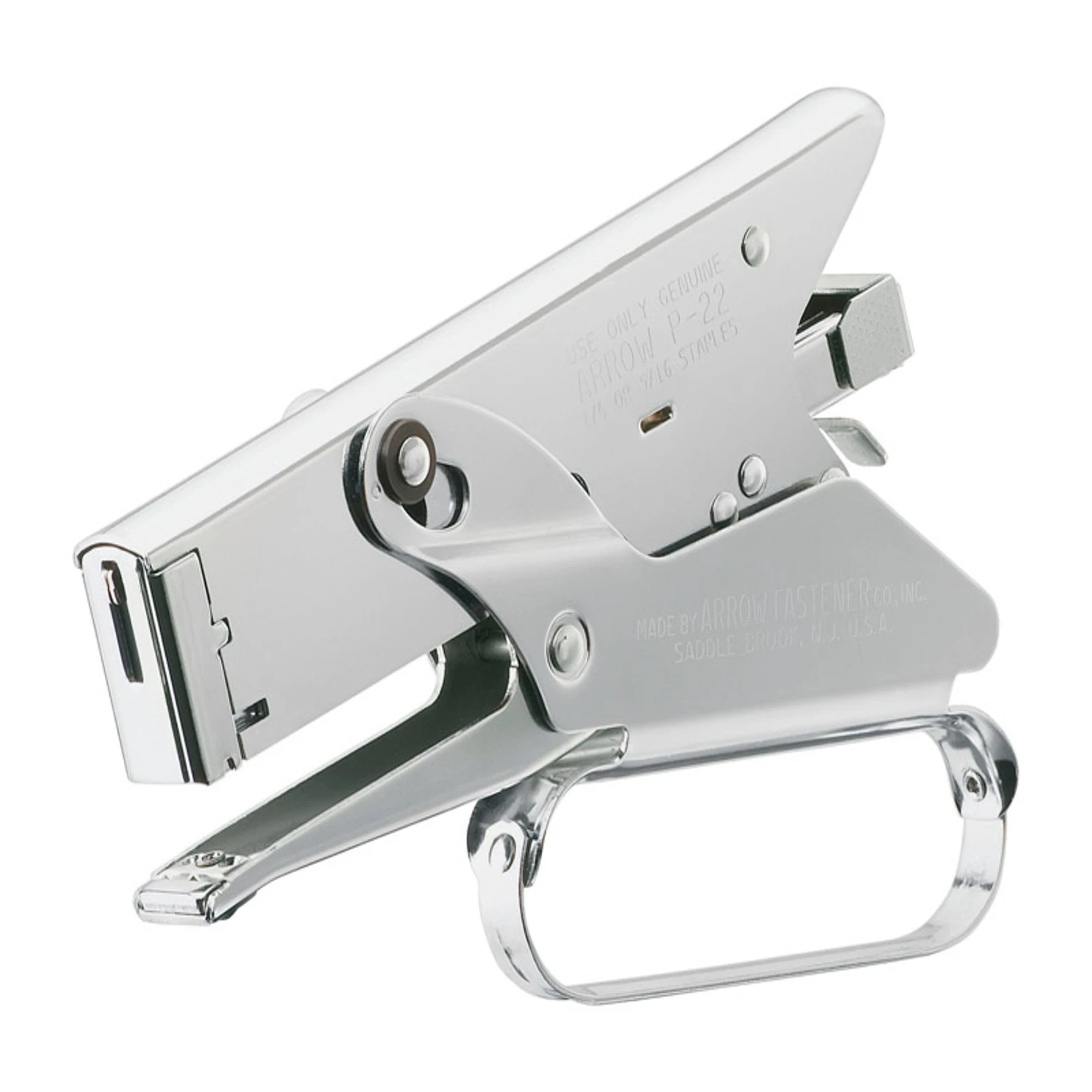 P22 Heavy Duty Plier Stapler With Chrome Finish And 2.5" Throat Depth
