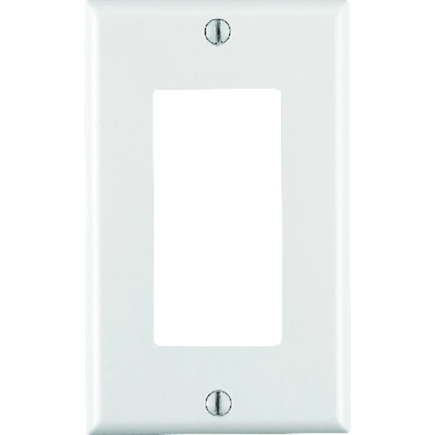 Leviton Decora 1-Gang Smooth Plastic Rocker Decorator Wall Plate, White