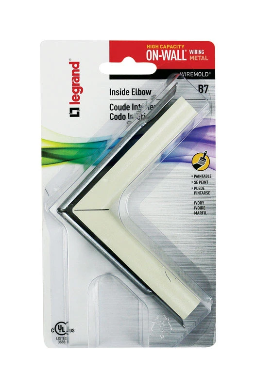 Wiremold Ivory 90 Deg Inside Elbow