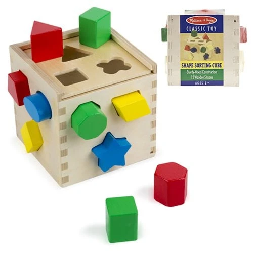 Shape Sorting Cube - Educational Wooden Toy For Early Learning