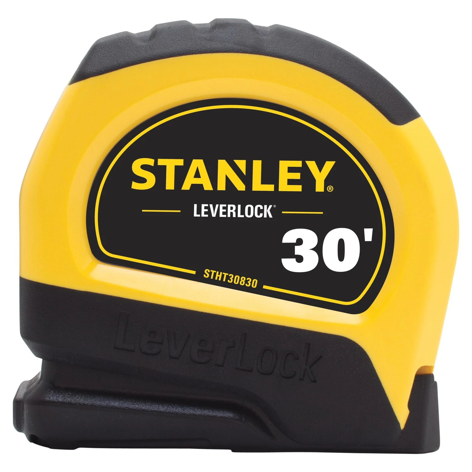 Stanley LeverLock 30 ft. L X 1 in. W Compact Tape Measure 1 pk