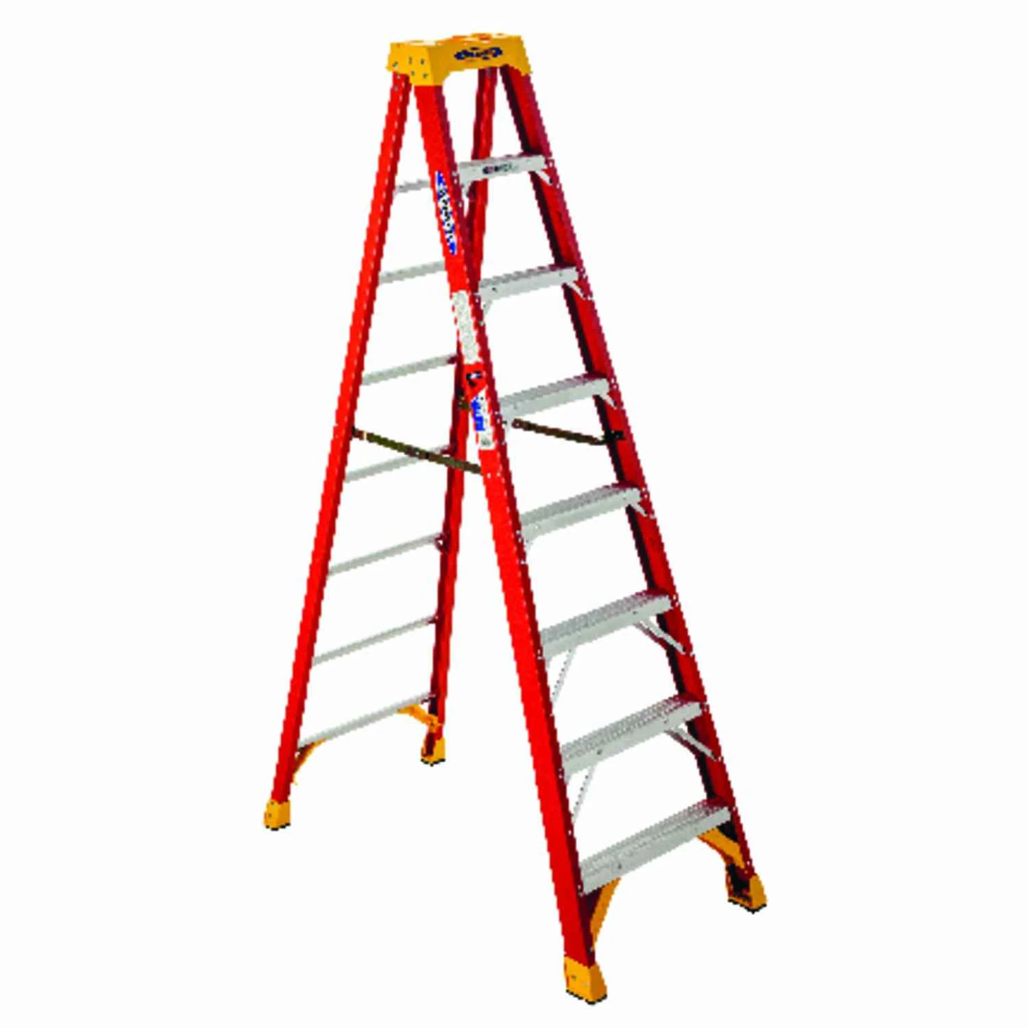 8 Ft. Fiberglass Step Ladder Type Ia 300 Lb. Load Capacity Model 6208