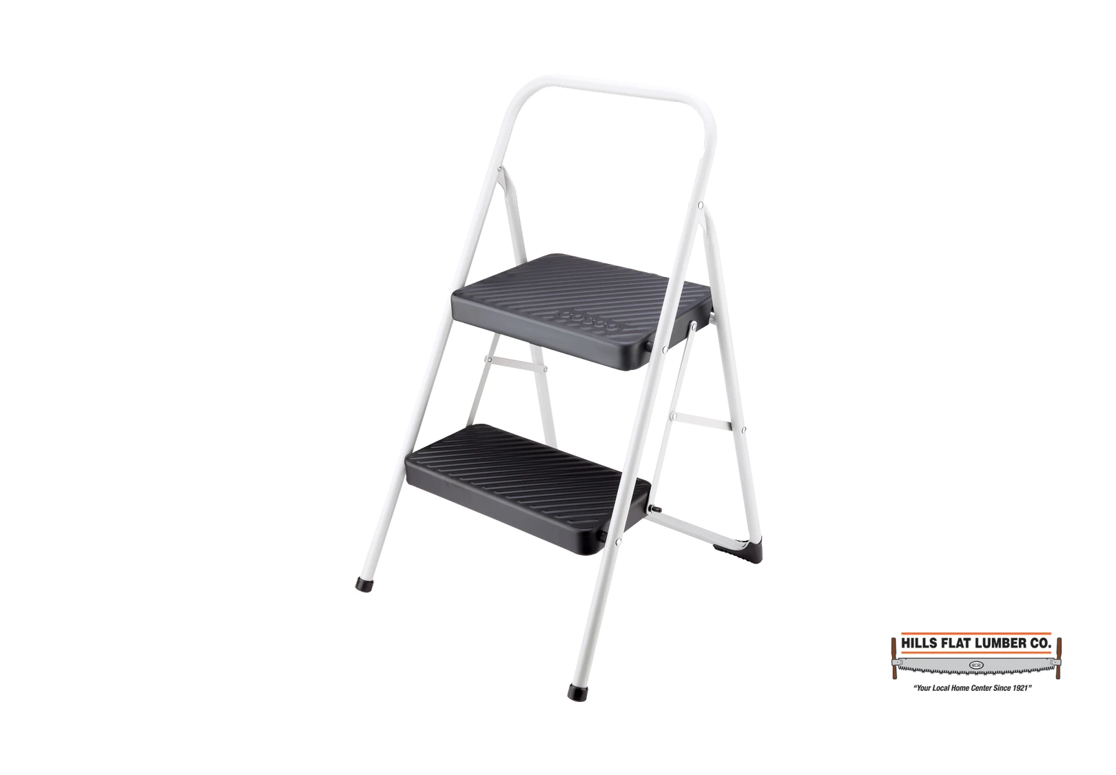 2-step Folding Step Stool, 200 Lb Capacity, Cool Gray & Black, Model 11-135clgg4