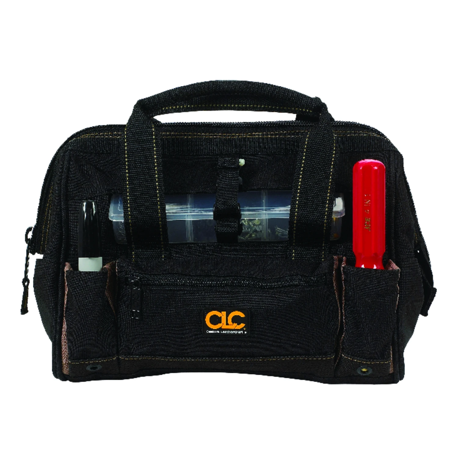 21-pocket 12 In. Tool Bag With Top-side Tray - Black