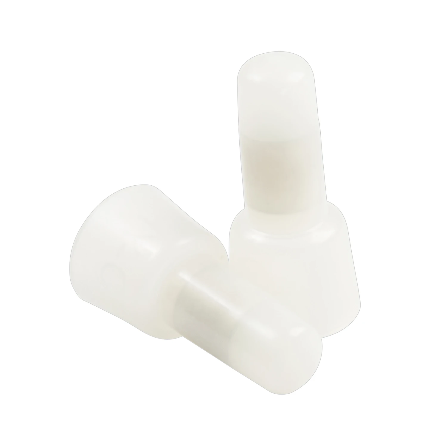 Pigtail Connector, White, Nylon, 22-10-AWG, 10-Pk.