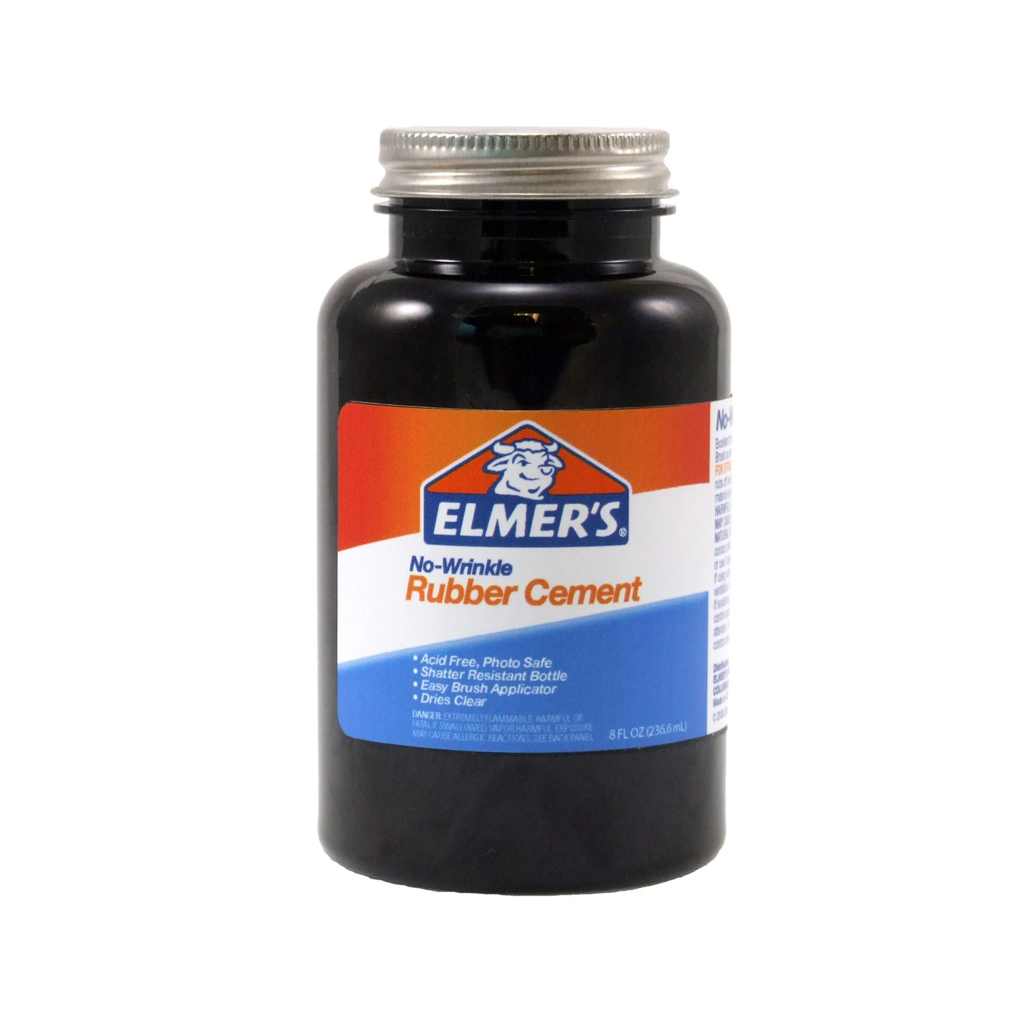 Liquid Rubber Cement Adhesive 8 Oz - No Wrinkle, Acid-free, Photo Safe