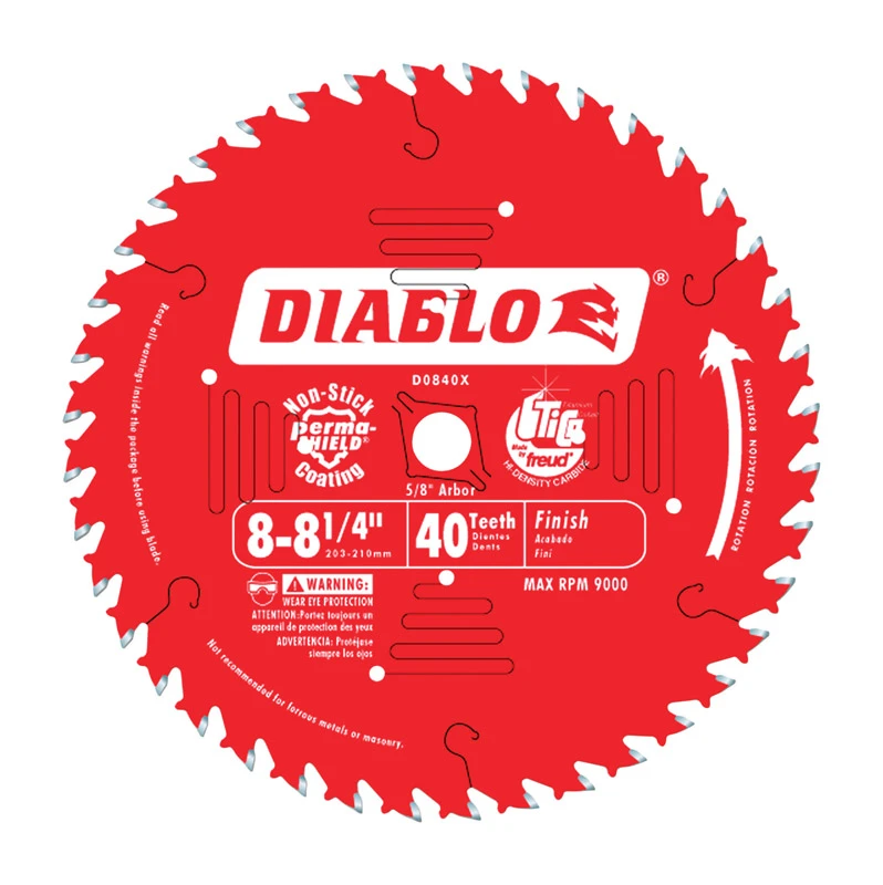 Finishing Blade, 40-Tooth x 8 - 8-1/4-In.