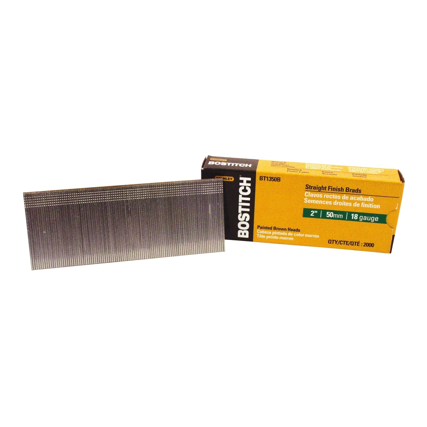 Brads, 18 Gauge, 2 In., 2,000-Ct.