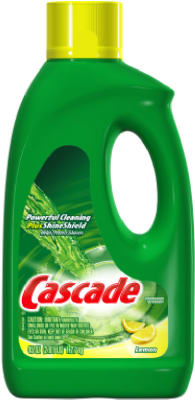 Automatic Dishwasher Gel With Bleach, Lemon Scent, 45 Oz Bottle