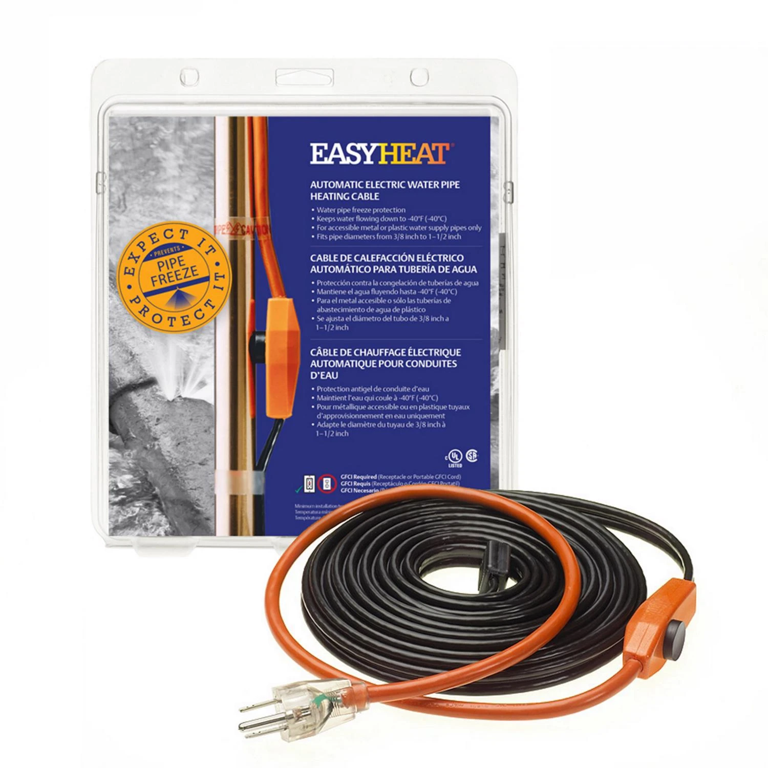 Ahb-130 30 Ft. 120v Automatic Pipe Heating Cable With Thermostat