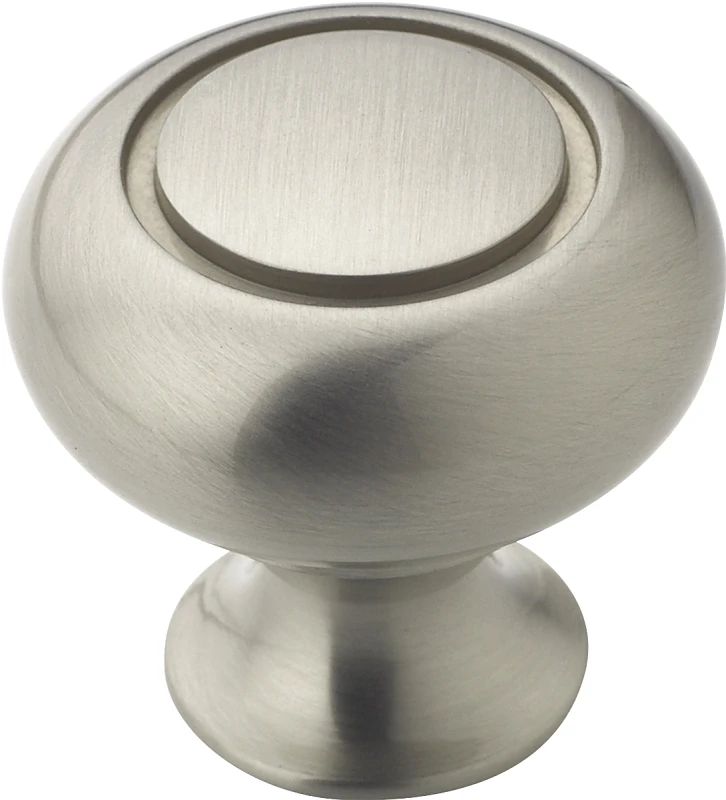 Everyday Heritage Round Cabinet Knob, Satin Nickel, 1-1/4 In. Round