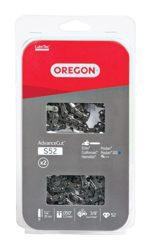 Chainsaw Chain, 91VG, Low Profile Xtraguard Premium C-Loop, 14 In., 2-Pk.