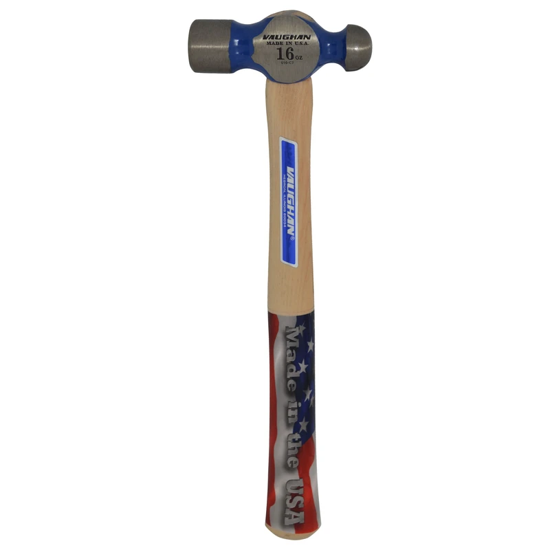 16 Oz. Steel Ball Peen Hammer With Hickory Handle - Model Tc016
