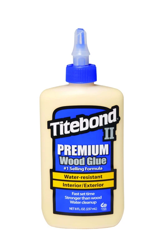 Ii Premium Wood Glue 8 Oz - Water Resistant, Fda Approved, High Strength