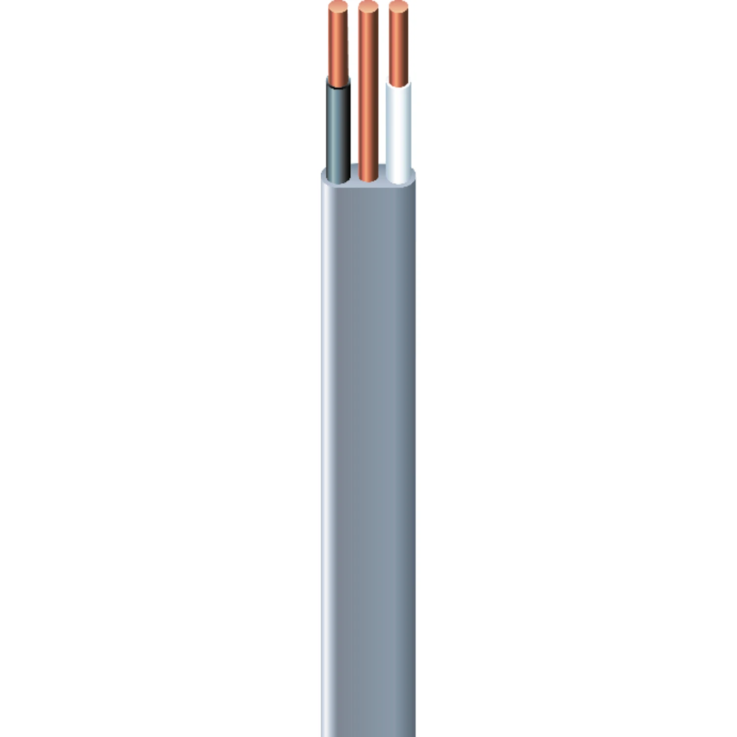 14 Gauge 2 Conductor Underground Feeder Cable with Ground Wire, 50 Feet Length