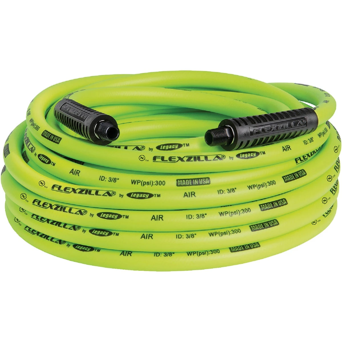 3/8 In. X 50 Ft. Hybrid Polymer Air Hose With 1/4 In. Mnpt Fittings