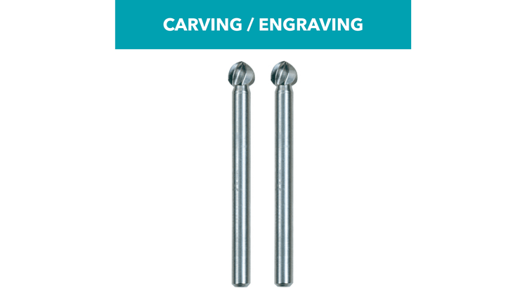 3/16 In. Carving & Shaping Cutter, 2-Pk.