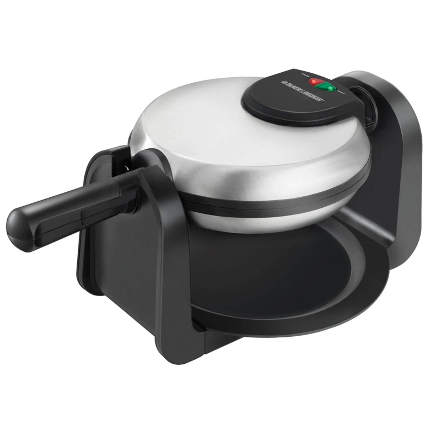 Wm1404s Stainless Steel Belgian Waffle Maker - 4 Waffles, Rotating Design