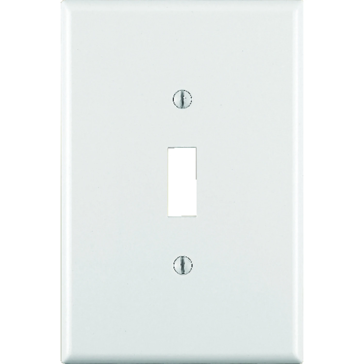 Leviton White 1 gang Thermoset Plastic Toggle Wall Plate 1 pk