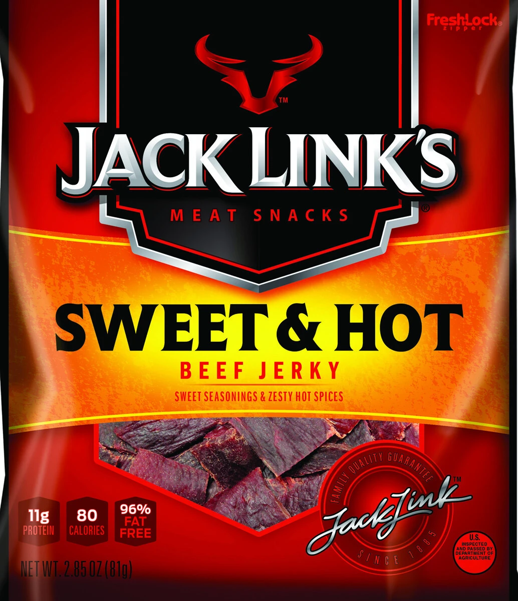 Sweet & Hot Beef Jerky 2.85 Oz - 100% Beef Snack
