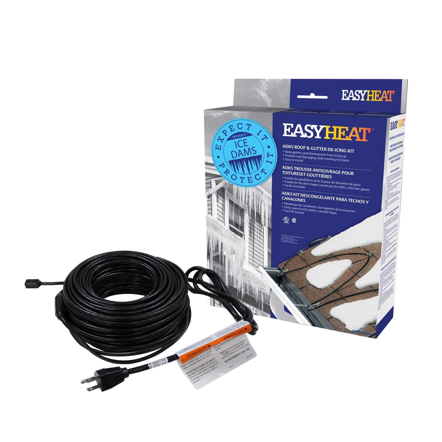 100 Ft. 120v 5w De-icing Roof Cable Adks500