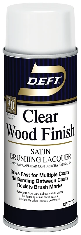12.25 Oz. Satin Clear Wood Finish Interior Spray Lacquer