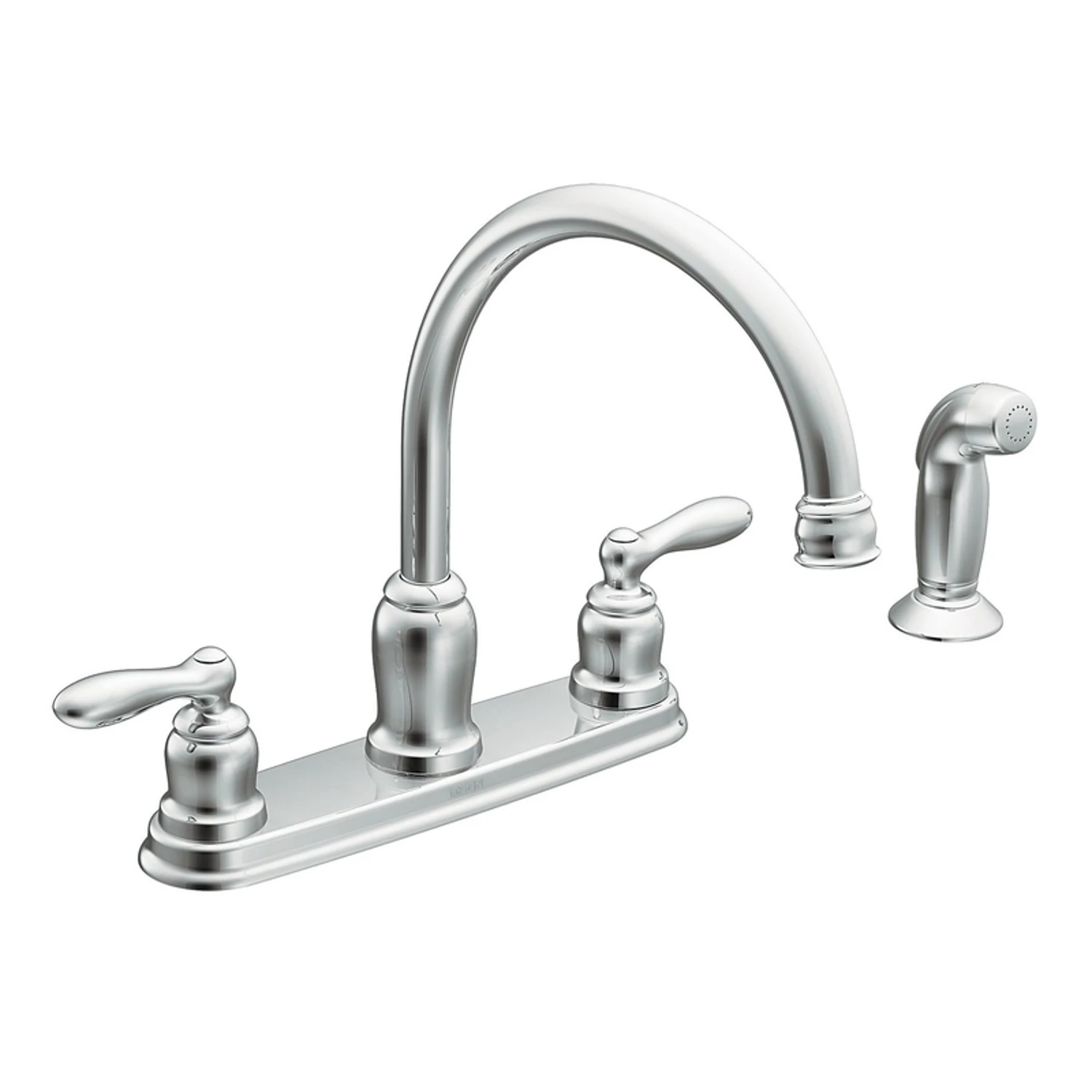 Caldwell 2-handle Lever Kitchen Faucet With Side Spray, Chrome Finish