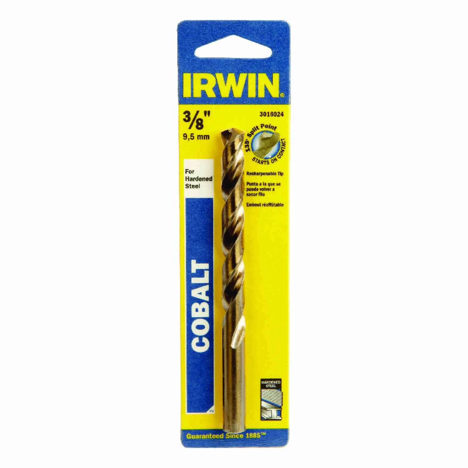 Cobalt Steel Drill Bit 3/8 Inch High-Speed Durable Metal Cutting Tool