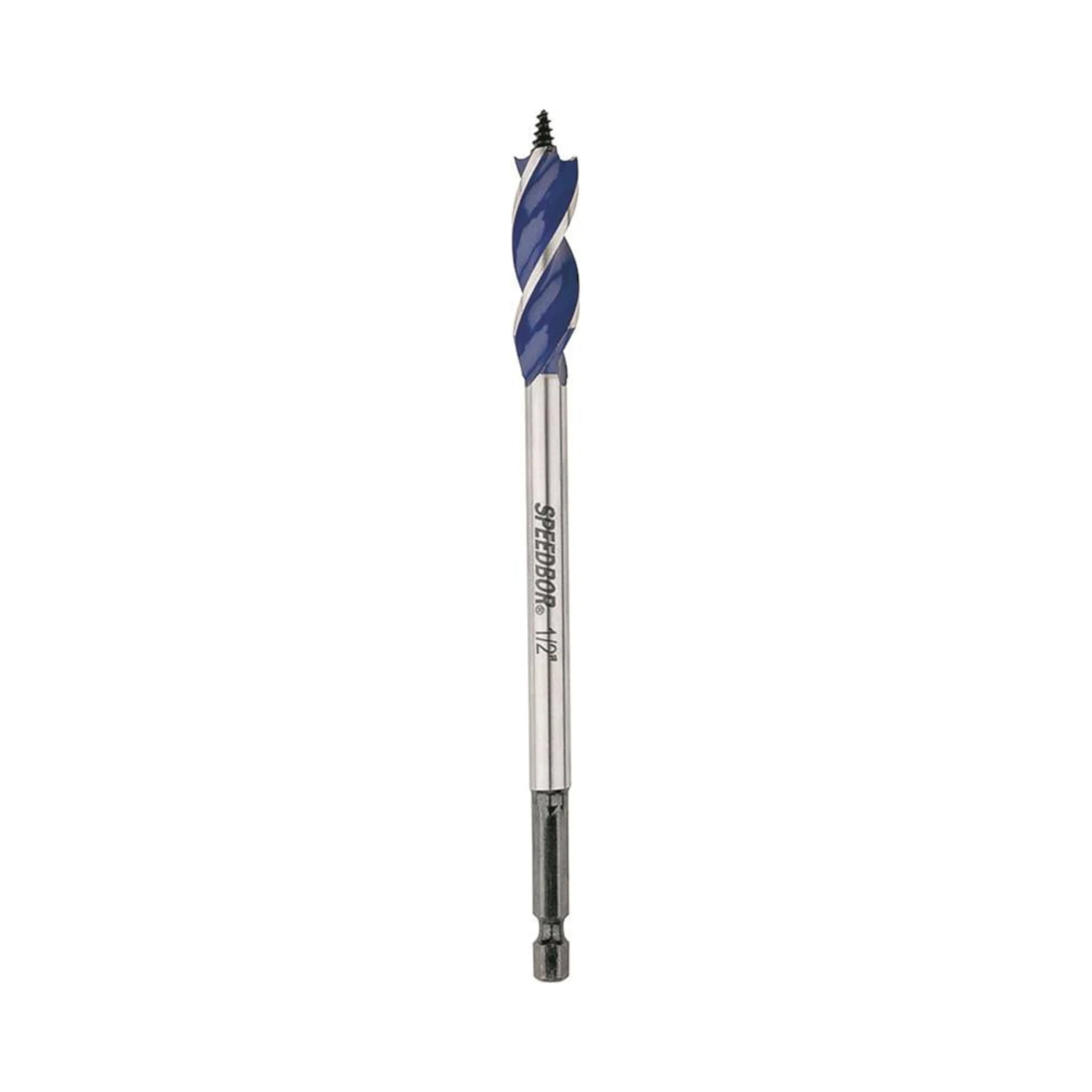 1/2 In. X 6 In. Quick Change Auger Bit With Tri-flute Design