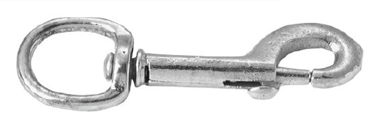 1/2" Diameter X 4" Length Zinc-plated Iron Bolt Snap, 110 Lb Load Capacity