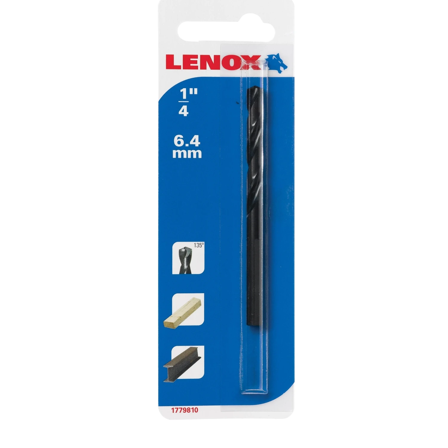 1/4 In. X 3.25 In. Carbon Steel Pilot Drill Bit For Hole Saws