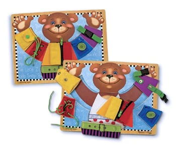 Basic Skills Board - Latches And Dressing Skills Educational Toy
