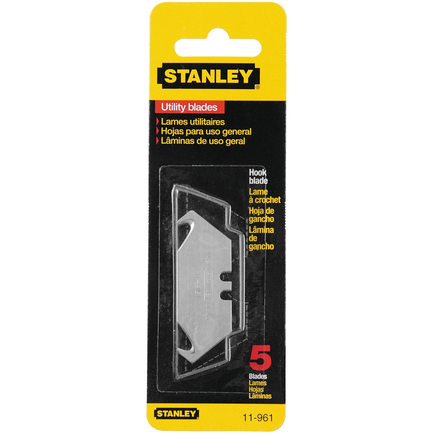 Stanley Steel Regular Duty Hook Replacement Blade 2-1/16 in. L 5 pc