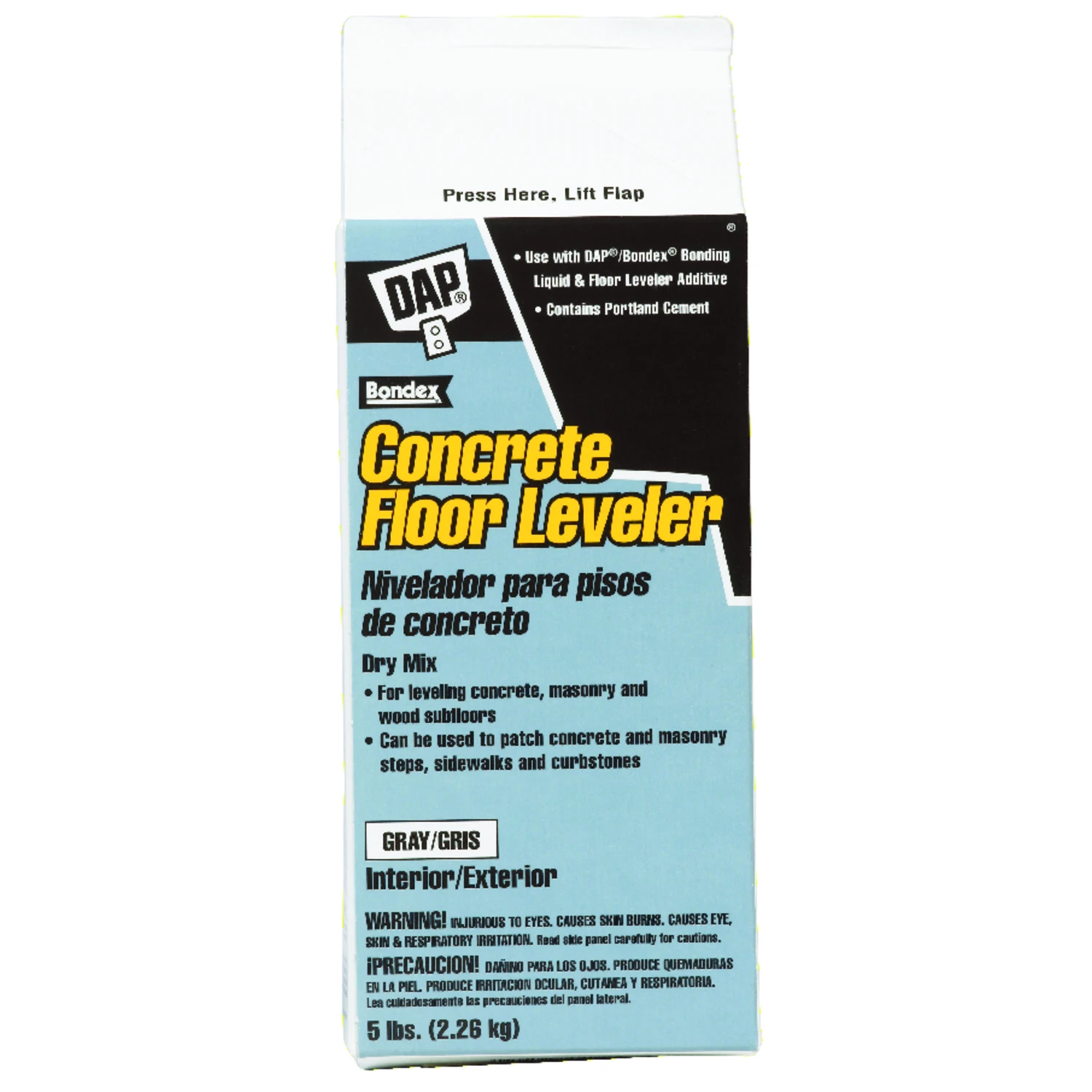Concrete Floor Leveler, Gray, 5 Lbs. For Interior/exterior Use