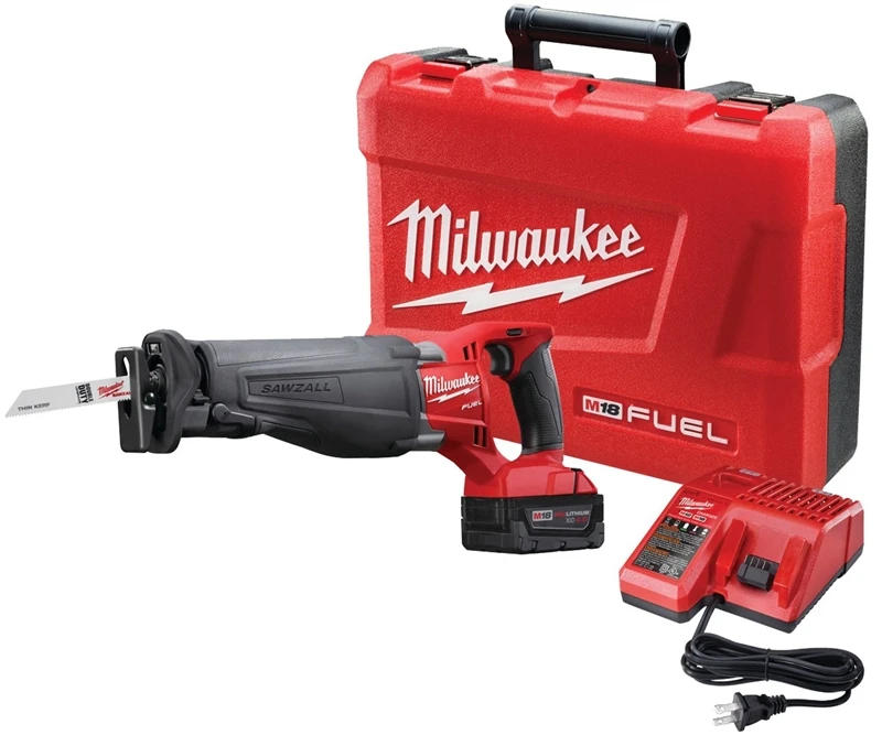 2720-21 M18 Fuel Reciprocating Saw Kit, 18v, 4ah, 1-1/8" Stroke