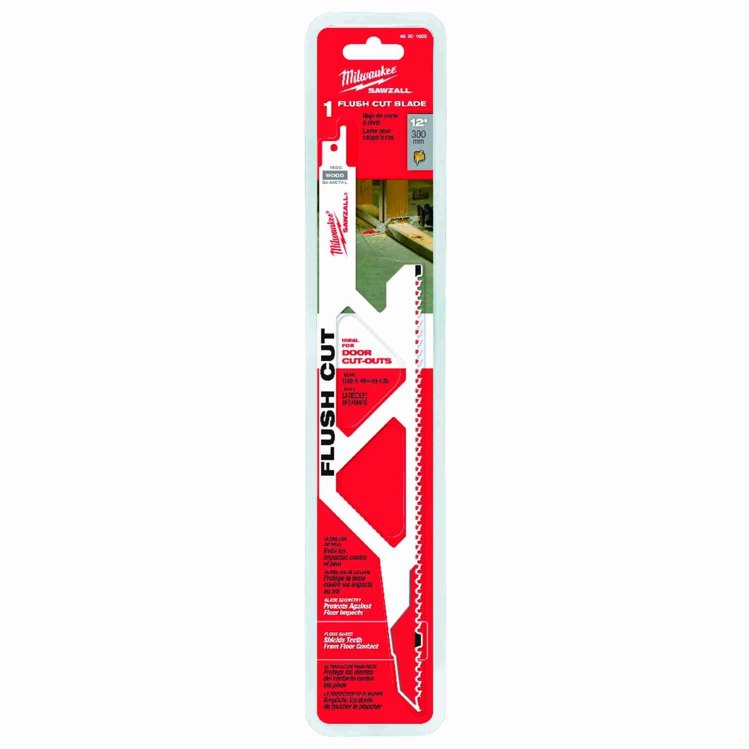 Sawzall Reciprocating Saw Blade, Flush Cut, 12 x 2-1/8 x .062 In.