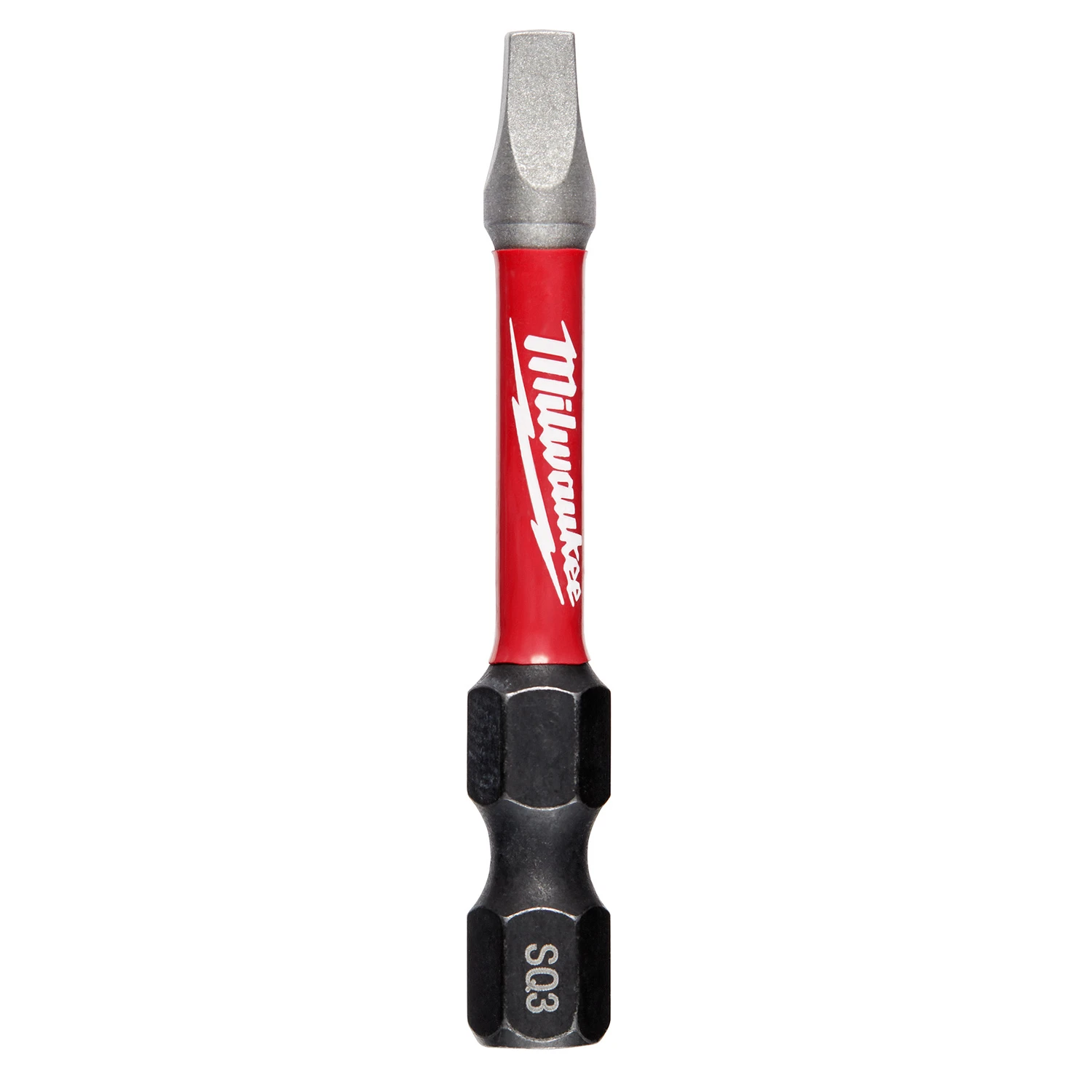 Shockwave #3 Square Recess 2 In. Power Impact Screwdriver Bit