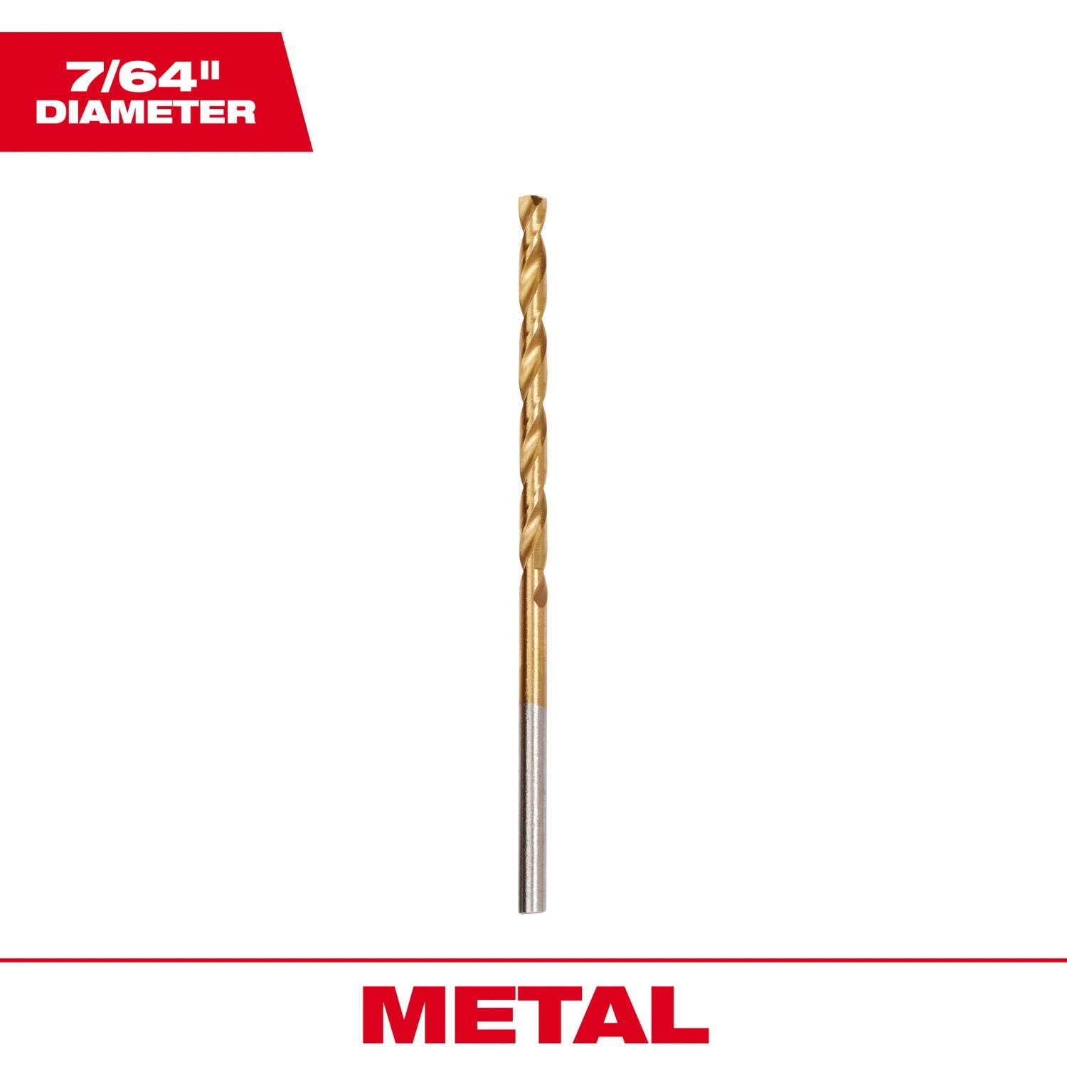 Milwaukee THUNDERBOLT 7/64 In. Titanium Drill Bit (2-Pack)