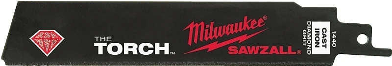 Sawzall The Torch Reciprocating Saw Blade, Diamond Grit, 6 In.
