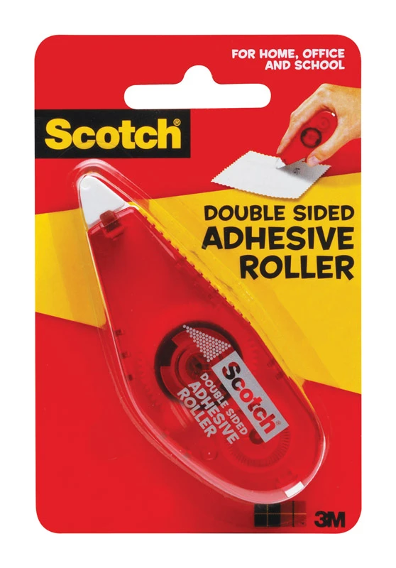 Scotch Double-sided Adhesive Roller 3.12 In. L X 0.25 In. W Model 6061