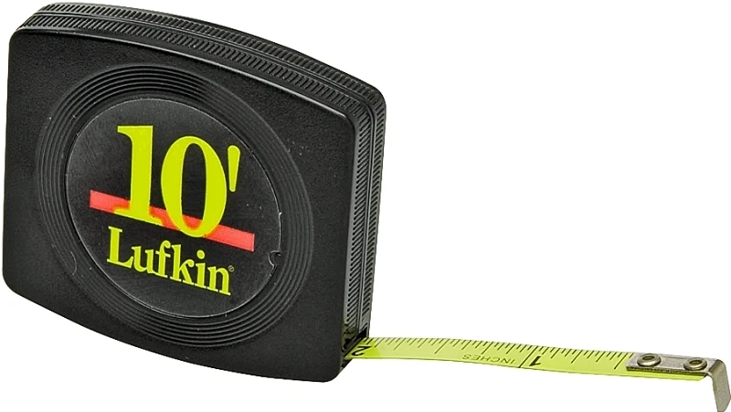 W6110 Pee Wee Pocket Tape Measure, 10 Ft L X 1/4 In W, Black Case
