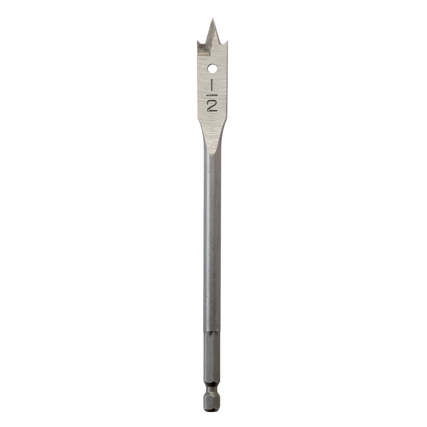 Wood Spade Drill Bit, 1/2 Inch Diameter by 6 Inch Length