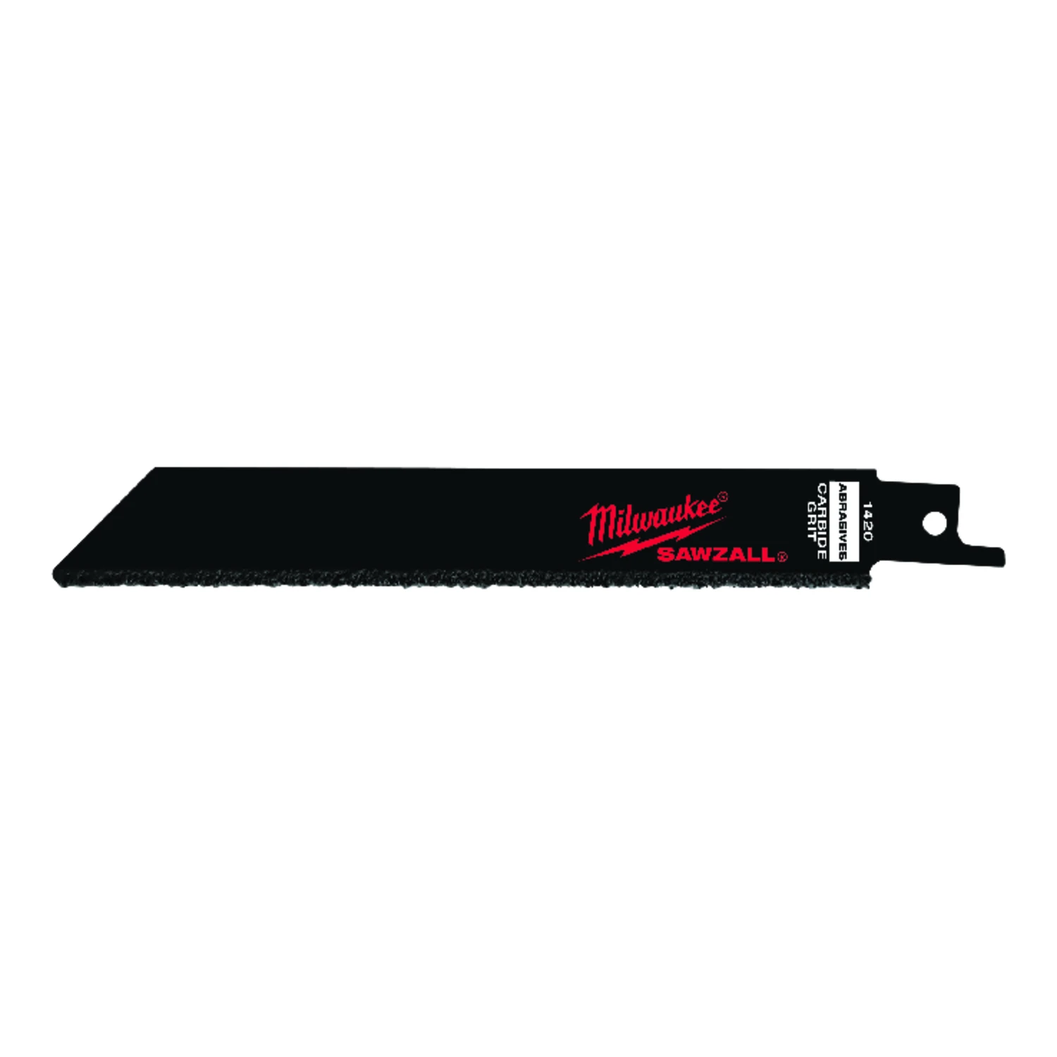 Milwaukee SAWZALL 6 In. Carbide Ceramic, Plaster, Masonry, Brick, Fiberglass Grit Edge Reciprocating Saw Blade (3-Pack)