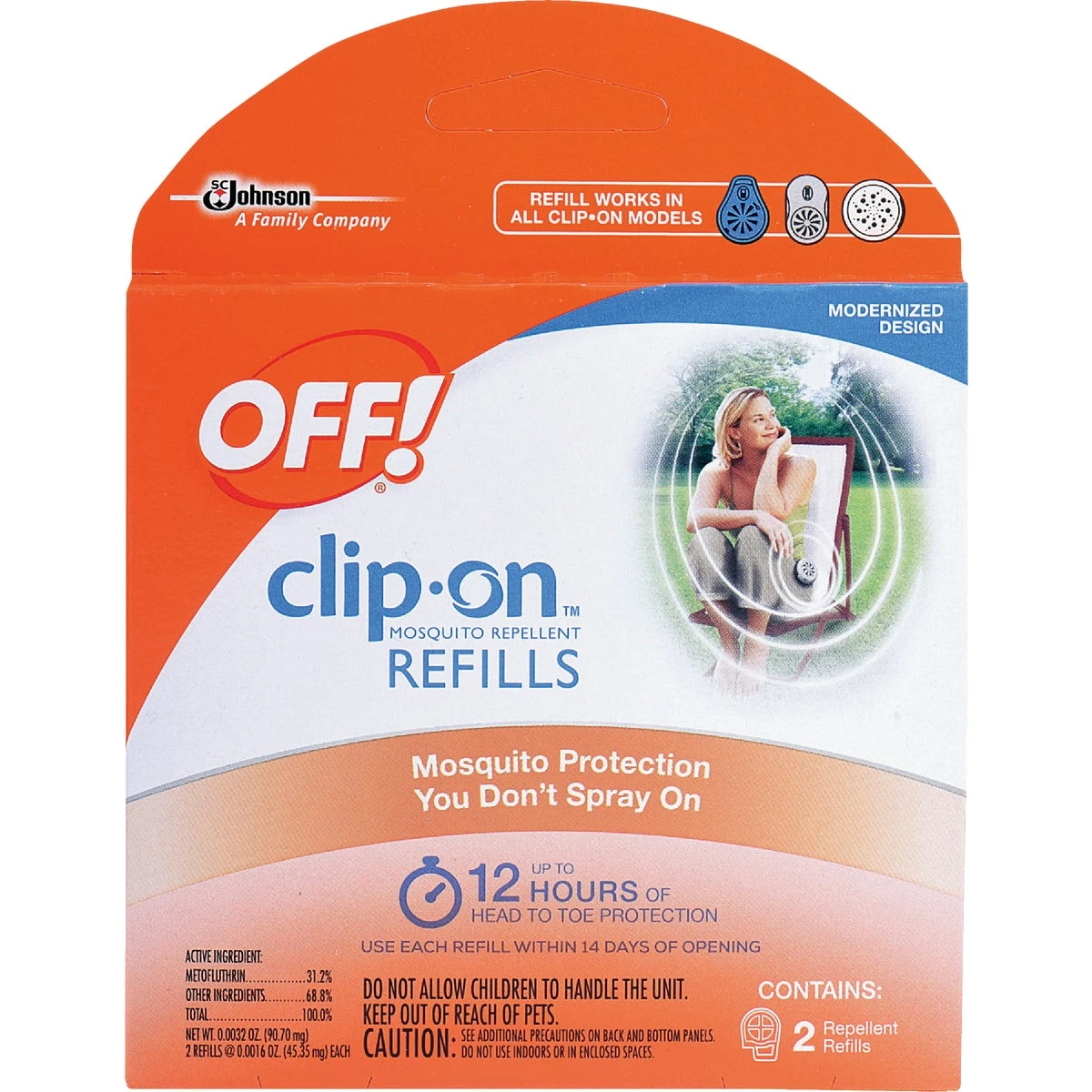 Mosquito Clip-on Refill - 1.6 Oz. For Mosquito Protection
