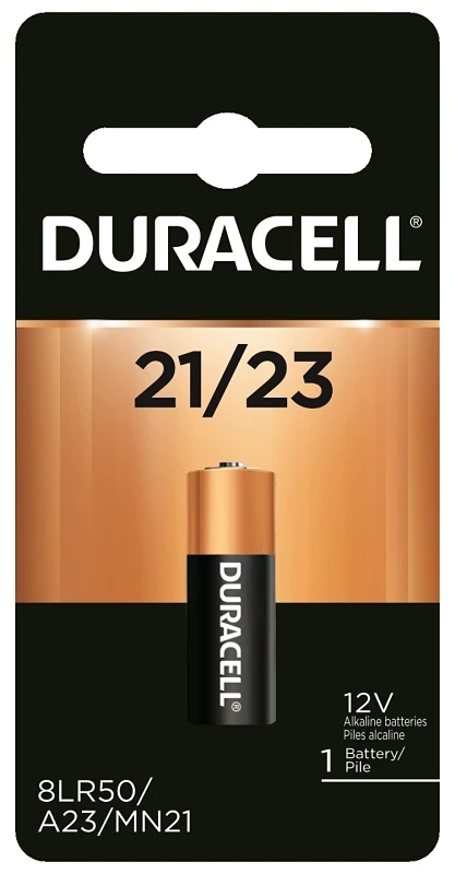 Duracell Alkaline 21/23 12 V 50 mAh Security Battery 1 pk